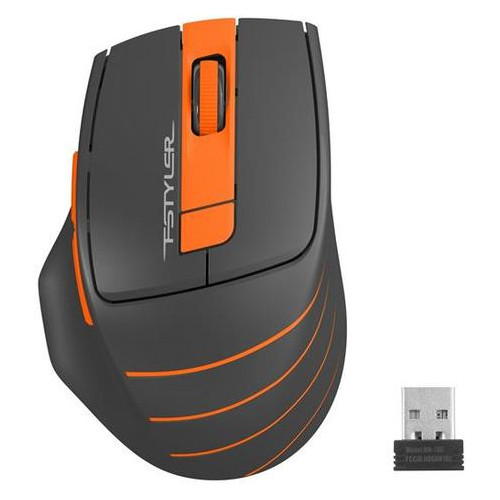 Миша бездротова A4Tech FG30S Orange/Black USB фото №1