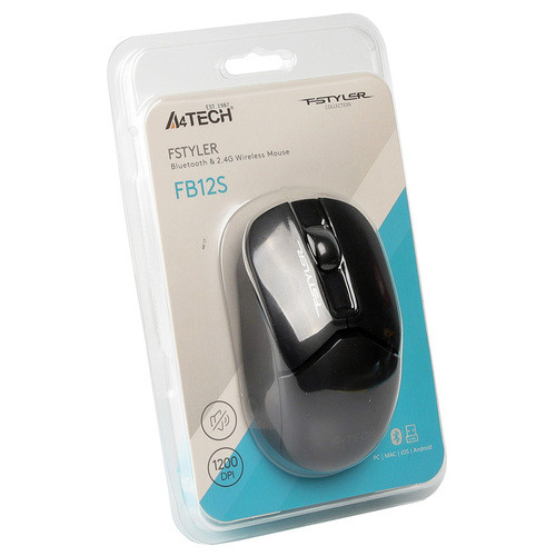 Миша A4-Tech A4Tech Fstyler FB12S, USB, чорна (FB12S (Black)) фото №10