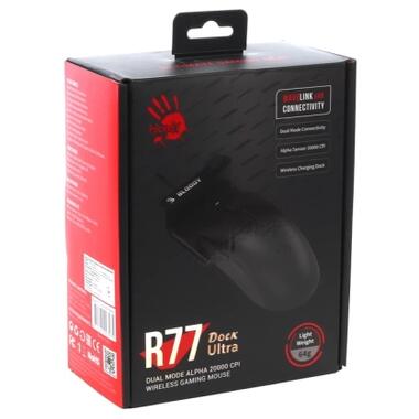Мышка A4Tech Bloody R77 Ultra Wireless Dock Black (4711421003575) фото №9