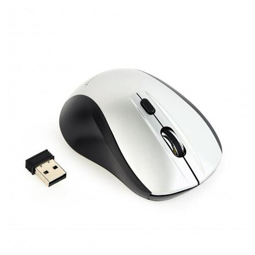 Бездротова мишка Gembird MUSW-4B-02-BS Black/Silver USB фото №3