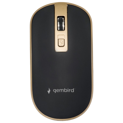Мишка Gembird MUSW-4B-06-BG Wireless Black-Gold фото №1