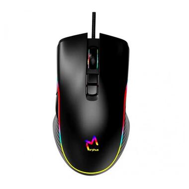 Мишка провідна ігрова Aikun GX66 RGB, чорна фото №1
