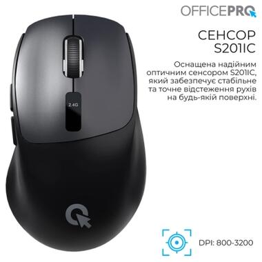 Мышка OfficePro M398B Wireless/Bluetooth Black (M398B) фото №7