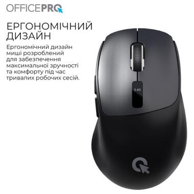 Мышка OfficePro M398B Wireless/Bluetooth Black (M398B) фото №6