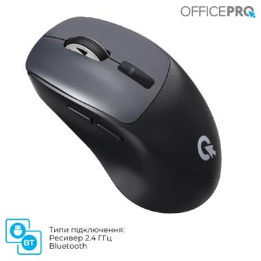 Мышка OfficePro M398B Wireless/Bluetooth Black (M398B) фото №11