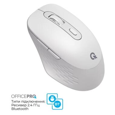 Мышка OfficePro M265W Wireless/Bluetooth Silent Click White (M265W) фото №5