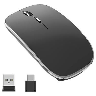 Миша бездротова USB/Type-C Halpilt Q23S Black фото №1
