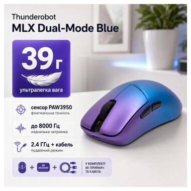 Мышка Thunderobot MLX Dual-Mode Blue (6932066320669) фото №10