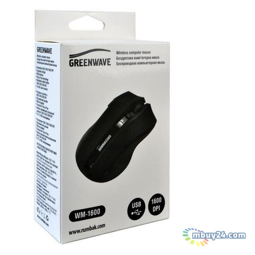 Миша бездротова Greenwave WM-1600 (R0015185) Black USB фото №3