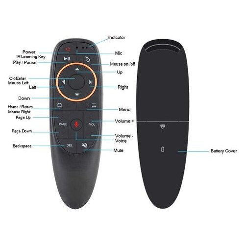 Пульт/миша гіроскопічна (Airmouse) HQ-Tech G10S із мікрофоном USB 2.4G (гіроскоп голосове керування) фото №6