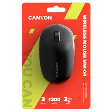 Миша бездротова Canyon MW-04 Bluetooth Black (CNS-CMSW04B) фото №6