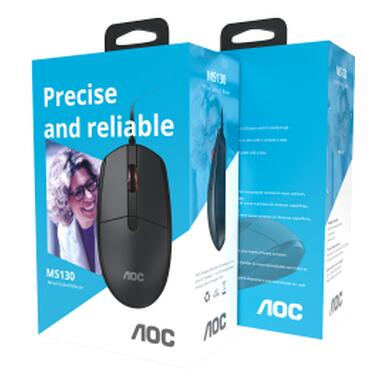 Мышка AOC MS130B USB Black (MS130B/LA) фото №12