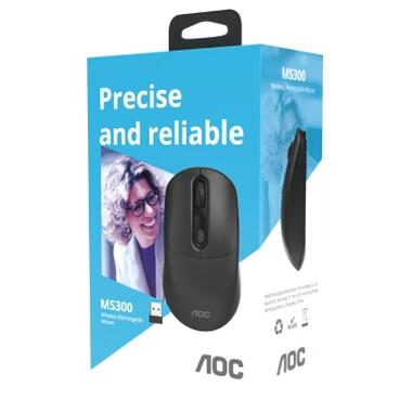 Мышка AOC MS300B Wireless/Bluetooth Black (MS300B/LA) фото №12
