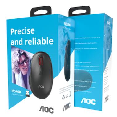 Мышка AOC MS400B Wireless Black (MS400B/LA) фото №12