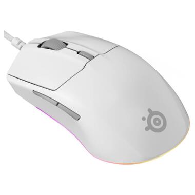 Мишка SteelSeries Rival 3 Gen 2 RGB White (62516) фото №2