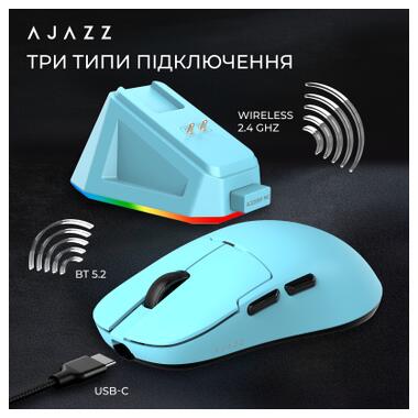 Мышка Ajazz AJ159P MC Wireless/Bluetooth/USB Charging Dock Blue (AJ159P-MC-Blue) фото №9