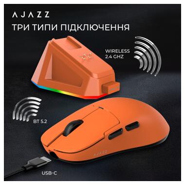Мышка Ajazz AJ159P MC Wireless/Bluetooth/USB Charging Dock Orange (AJ159P-MC-Orange) фото №9