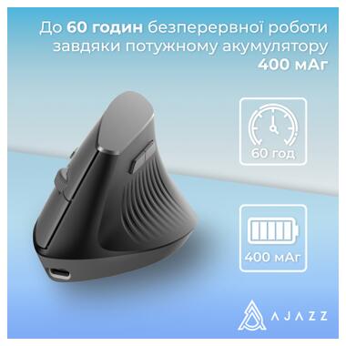 Мышка Ajazz i300 Wireless/Bluetooth/USB Black (i300-B) фото №9