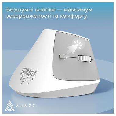 Мышка Ajazz i300 Wireless/Bluetooth/USB White (i300-W) фото №8