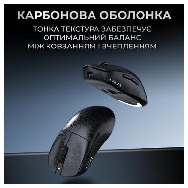 Мышка Ajazz AJ199 Carbon fiber Wireless/Bluetooth/USB Black (AJ199-B) фото №9