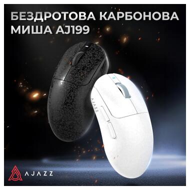 Мышка Ajazz AJ199 Carbon fiber Wireless/Bluetooth/USB Black (AJ199-B) фото №6