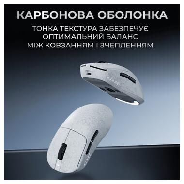 Мышка Ajazz AJ199 Carbon fiber Wireless/Bluetooth/USB White (AJ199-W) фото №9