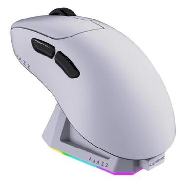 Мышка Ajazz AJ179P MC Charging Dock Wireless/Bluetooth/USB White (AJ179P-MC-W) фото №1