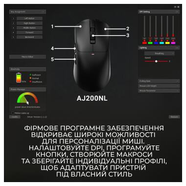 Мышка Ajazz AJ200 Near Link AI MC Wireless/Bluetooth/USB White (AJ200-NL-AI-MC-W) фото №11