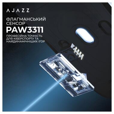 Мышка Ajazz AJ200P Wireless/Bluetooth/USB White (AJ200P-NL-AI-MC-W) фото №15