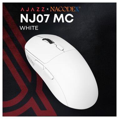 Мышка Ajazz NJ07-MC Combo Wireless/Bluetooth/USB White (NJ07-MC-W) фото №6