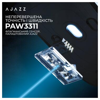 Мышка Ajazz x Nacodex NJ08-MC Wireless/Bluetooth/USB White (NJ08-MC-W) фото №10