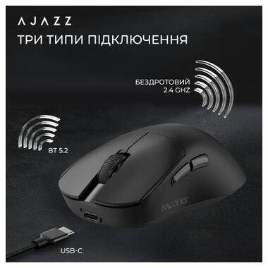 Мышка Ajazz x Nacodex NJ08-MC Wireless/Bluetooth/USB White (NJ08-MC-W) фото №9