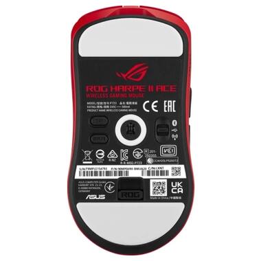 Мышка ASUS ROG Harpe II Ace Bluetooth/Wireless/USB Red (90MP0490-BMUA20) фото №4