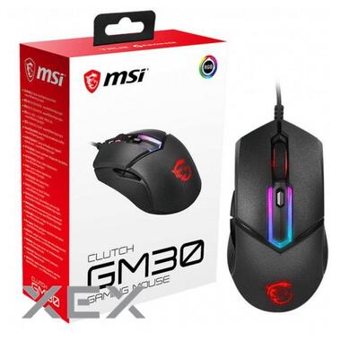 Миша MSI Clutch GM30 Black GAMING Mouse (S12-0402120-D22) фото №10