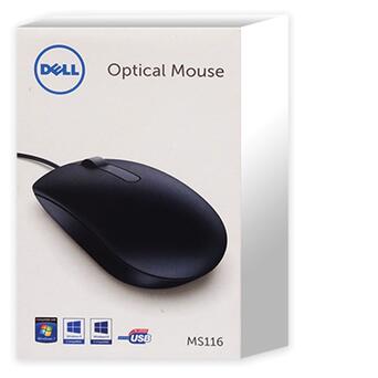 Михайло Dell Optical Mouse MS116 Black (570-AAIS) фото №5