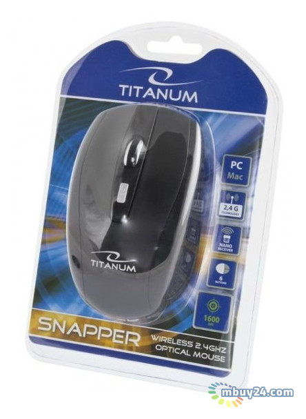 Миша бездротова Esperanza Titanum Mouse TM105K Black фото №4