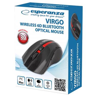 Миша Esperanza Virgo 6D Bluetooth Red (EM129R) фото №2