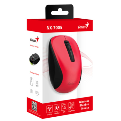 Мишка Genius NX-7005 Wireless Red (31030017403) фото №3