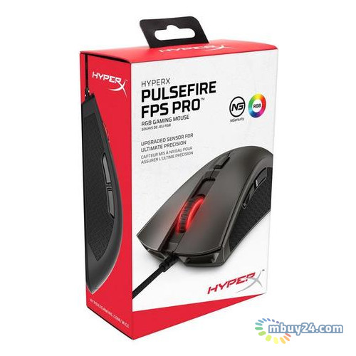 Миша Kingston HyperX Pulsefire FPS Pro RGB Black (HX-MC003B) USB фото №6