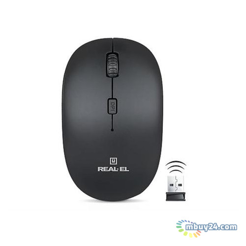 Мишь REAL-EL RM-301 Wireless Black USB грн фото №1