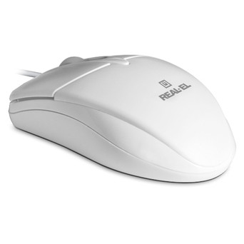 Мишка REAL-EL RM-211 біла USB фото №3
