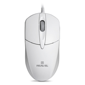 Мишка REAL-EL RM-211 біла USB фото №1