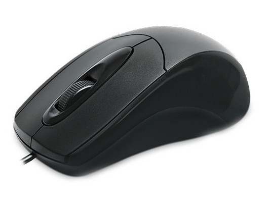 Мишка REAL-EL RM-207 (чорна) , USB, 1 Wheel, 1000cpi фото №2