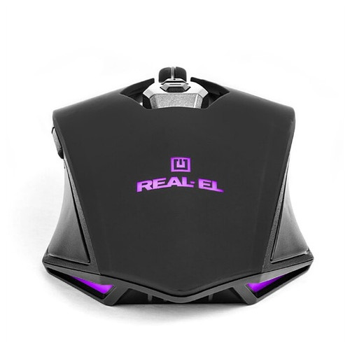 Мышь REAL-EL RM-525 Black USB фото №7