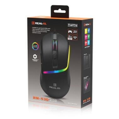 Мышка REAL-EL RM-530 USB Black (EL123200053) фото №12