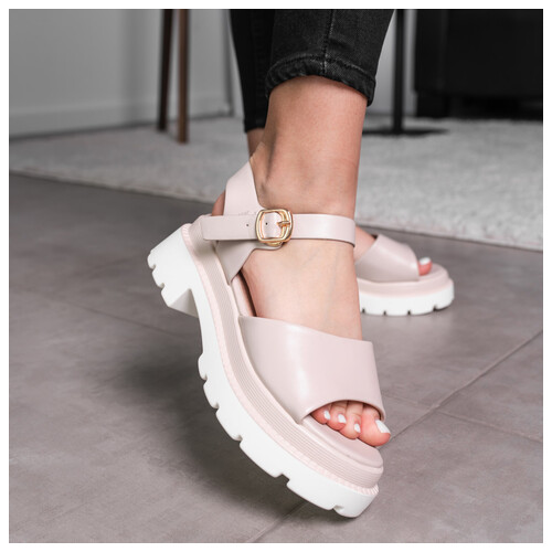 Жіночі сандалі Fashion Bean 3650 36 розмір 23.5 см Бежевий фото №16