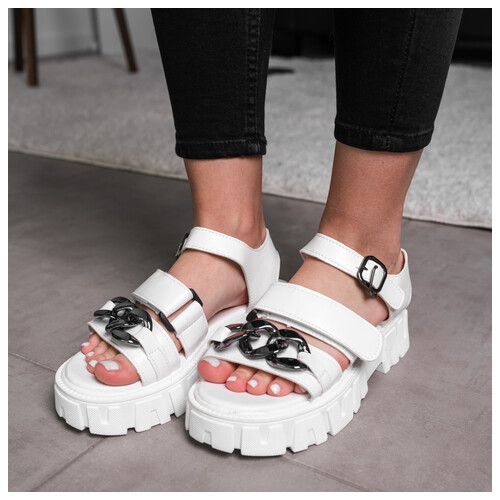 Жіночі сандалі Fashion Nala 3651 41 розмір 25.5 см Білий фото №5