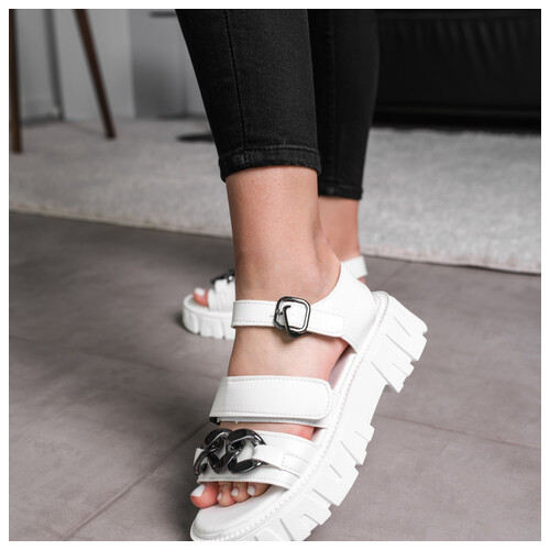 Жіночі сандалі Fashion Nala 3651 41 розмір 25.5 см Білий фото №4