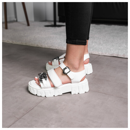 Жіночі сандалі Fashion Nala 3651 41 розмір 25.5 см Білий фото №3