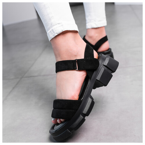 Жіночі сандалі Fashion Sheba 3629 40 Розмір 25.5 см Чорний фото №7